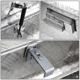 69" Aluminum Crossover Truck Tool Box with Lock and Key - Silver