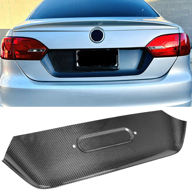 Rear Trunk Deck Lid Cover for Volkswagen Jetta MK6 2011-2014 Carbon Fiber