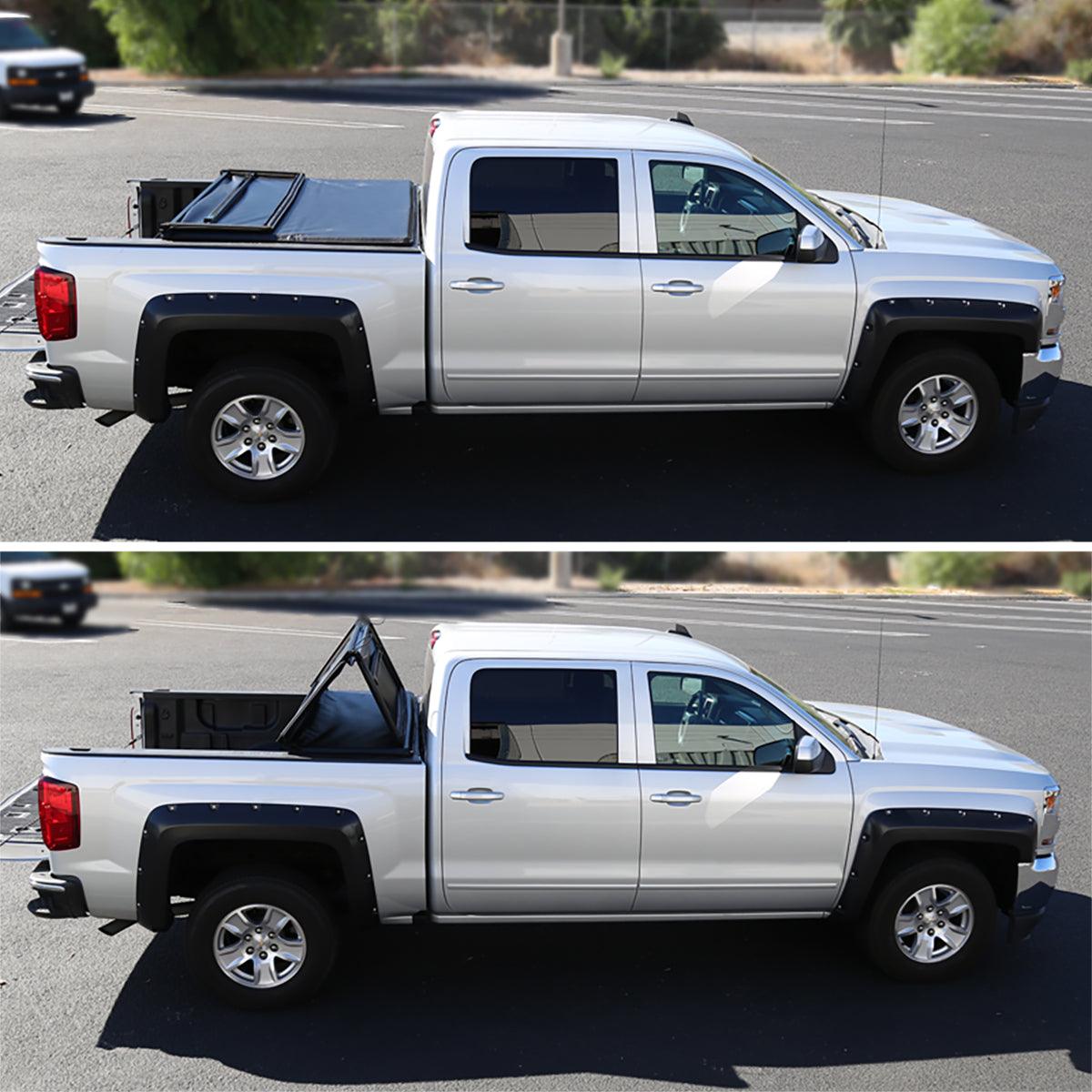 Spec-D Tonneau Cover Jeep Gladiator JT (2020-2021) Tri-Fold or Roll Up
