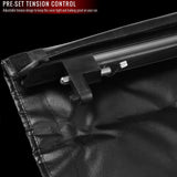 Spec-D Tonneau Cover Dodge Ram 1500/2500/3500 (2002-2019) Roll Up Vinyl w/ Light