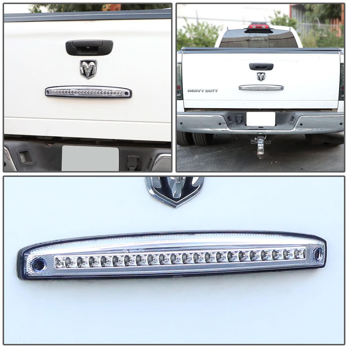 03-06 Dodge Ram 2500 3500 LED Tailgate Brake Light - Chrome