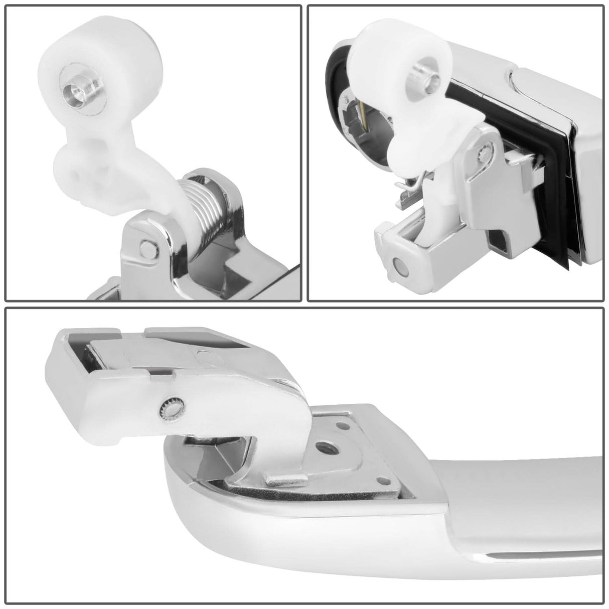 02-06 Honda CR-V Door Handle Covers w/ Keyhole Chrome