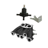 VW MKI MKII GTI 1.8L 2.0L 8V SOHC SINGLE DOWNDRAFT INTAKE MANIFOLD - BLACK + 0-30 PSI Fuel pressure regulator + Bracket