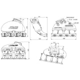 Cast Aluminum Intake Manifold for longitudinal VW/AUDI 1.8T with 4 injectors Fuel Rail Kit (OEM throttle) - PRE SALE