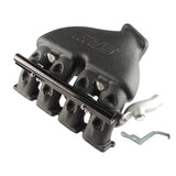Cast Aluminum Intake Manifold for longitudinal VW/AUDI 1.8T with 4 injectors Fuel Rail Kit (without throttle bolt holes) Black