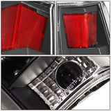 89-90 Chevy C1500 C2500 C3500 K1500 K2500 K3500 LED Tail Lights Black