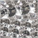 89-90 Chevy C/K Series LED Tail Lights - Chrome/Clear