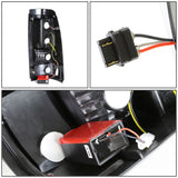 03-07 Chevy Silverado GMC Sierra LED Tail Lights Chrome Red