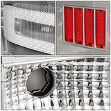 14-19 Chevy Silverado & GMC Sierra C-Bar LED Tail Lights Chrome/Clear