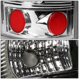 99-03 Chevrolet Silverado Sierra LED Tail Lights Chrome Clear