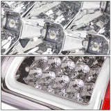 07-09 Dodge Ram C-Bar 3D U-Halo LED Tail Lights Chrome/Clear