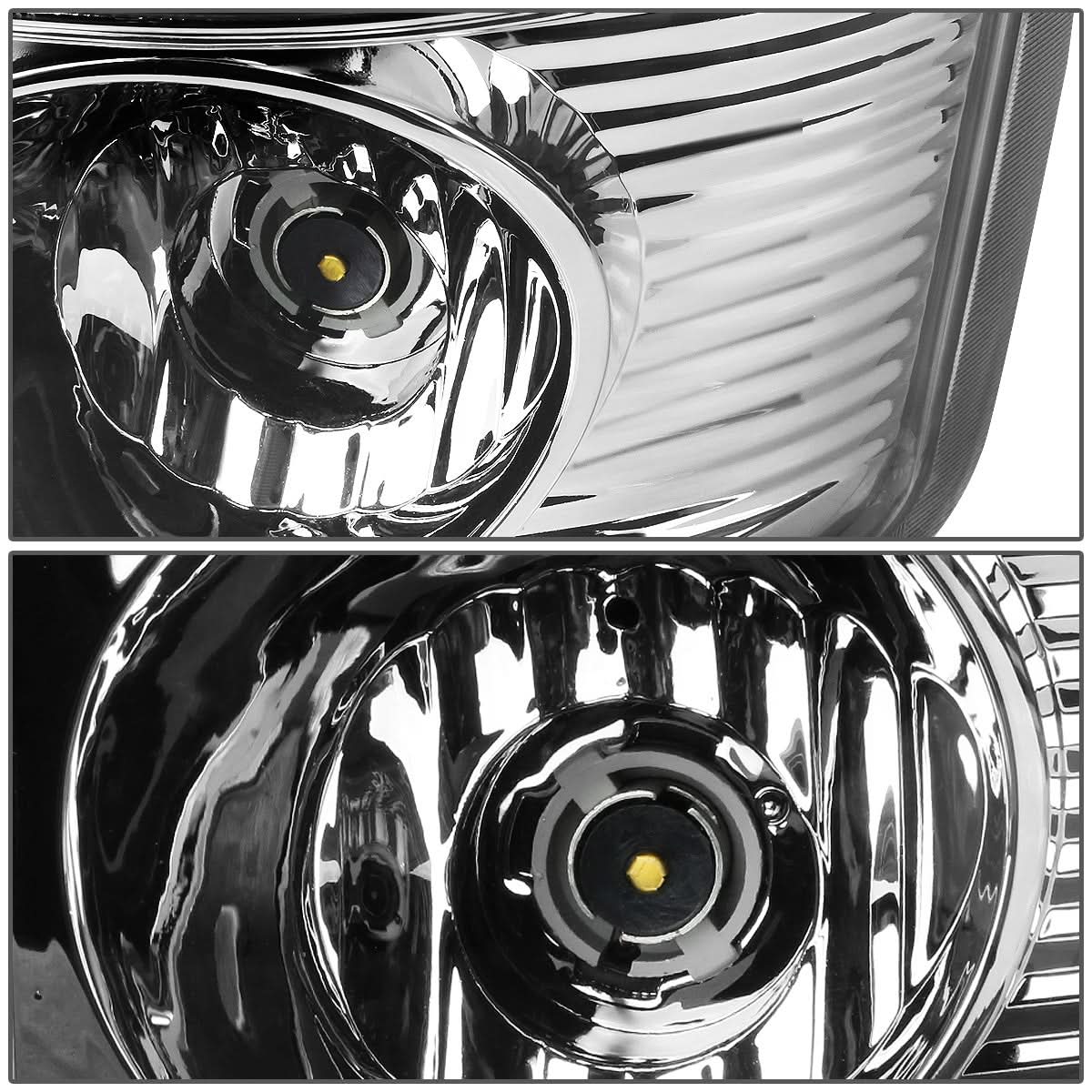 07-09 Dodge Ram C-Bar 3D U-Halo LED Tail Lights Chrome Red