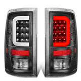 09-17 Dodge Ram 1500/2500/3500 C-Bar Style 3D LED Tail Lights Black/Clear