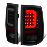 09-17 Dodge Ram 1500 2500 3500 C-Bar Style 3D LED Tail Lights Black/Smoke