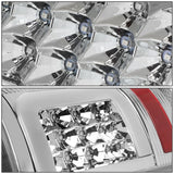 09-17 Dodge Ram C-Bar 3D LED Tail Lights Chrome/Clear
