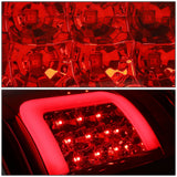 09-17 Dodge Ram C-Bar 3D LED Tail Lights Chrome Red