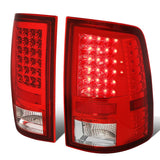 09-17 Dodge Ram LED Tail Lights Chrome Red