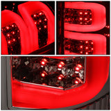04-08 Ford F-150 3D Style Dual C-Bar LED Tail Lights - Chrome/Clear