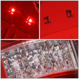 04-08 Ford F-150 LED Tail Lights Chrome Red