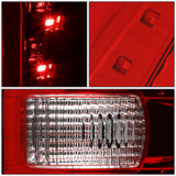 09-14 Ford F-150 Dual C-Bar 3D LED Tail Lights - Chrome/Red