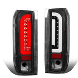 90-97 Ford F-150/F-250/F-350/Bronco 3D LED Tail Lights Black/Clear
