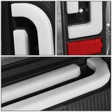 90-97 Ford F-150/F-250/F-350/Bronco 3D LED Tail Lights Black/Clear