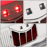 90-97 Ford F-150/F-250/F-350/Bronco 3D LED Tail Lights Chrome/Clear