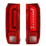 90-97 Ford F-150/F-250/F-350/Bronco 3D LED Tail Lights Chrome/Red