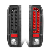 90-97 Ford F-150/F-250/F-350/Bronco LED Tail Lights Black/Clear