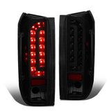 90-97 Ford F-150/F-250/F-350/Bronco LED Tail Lights - Black/Smoke