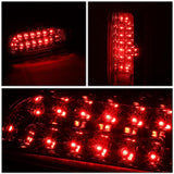 90-97 Ford F-150/F-250/F-350/Bronco LED Tail Lights Chrome/Red