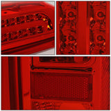 90-97 Ford F-150/F-250/F-350/Bronco LED Tail Lights Chrome/Red