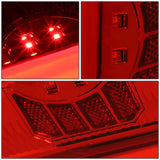90-97 Ford F-150/F-250/F-350/Bronco LED Tail Lights Chrome/Red