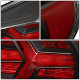 13-17 Subaru BRZ Black Housing Clear Lens Red Signal Tail Lights