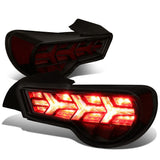13-17 Subaru BRZ Black Housing Smoke Lens Tail Lights