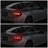 13-17 Subaru BRZ Black Housing Smoke Lens Tail Lights