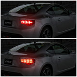 13-17 Subaru BRZ / Scion FRS Tail Lights - Chrome Clear Amber