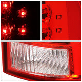 2005-2015 Toyota Tacoma LED Tail Lights - Chrome Red