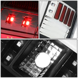 14-18 Toyota Tundra Tube Bar Style 3D LED Tail Lights - Black/Clear
