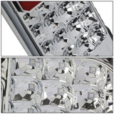 2014-2018 Toyota Tundra Full LED Tail Lights - Chrome/Clear