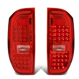 2014-2018 Toyota Tundra Full LED Tail Lights - Chrome/Red