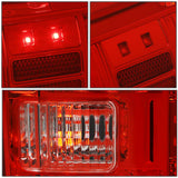 2014-2018 Toyota Tundra Full LED Tail Lights - Chrome/Red