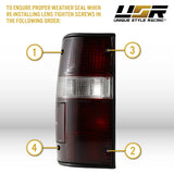1989-1995 Toyota Pickup Red/Clear Tail Lights