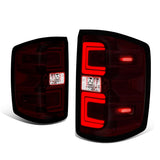14-19 Chevy Silverado / GMC Sierra Smoked Red Tail Lights