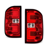 14-19 Chevrolet Silverado / GMC Sierra Dually Red Clear Tail Lights
