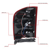 2007-2013 Chevrolet Silverado Red Clear Tail Light - Right Side