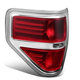 2009-2014 Ford F-150 Right Tail Light - Chrome/Red
