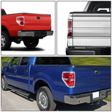 2009-2014 Ford F-150 Right Tail Light - Chrome/Red