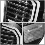 14-21 Toyota Tundra LED Tube Tail Lights Black Housing Clear Lens