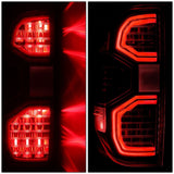 14-21 Toyota Tundra LED Tube Tail Lights Black Housing Clear Lens